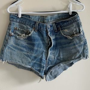 Vintage Levi cut offs